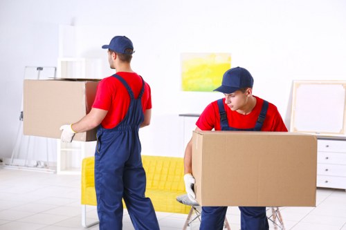 Removals van service helping with a home move in Totteridge