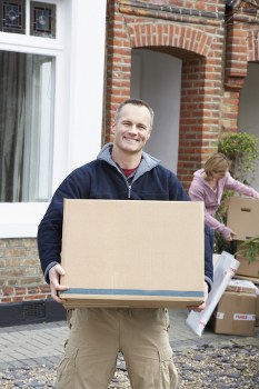 Professional packing supplies and labelled moving boxes for a Totteridge home move