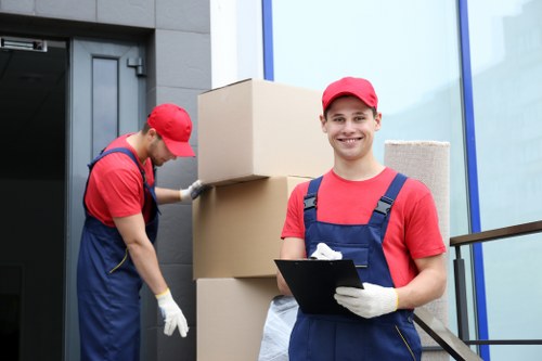 House removalists planning a move in Totteridge residential street