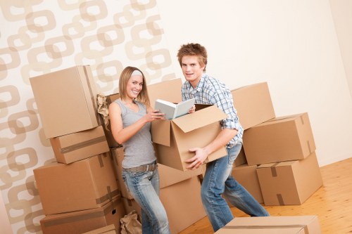 Moving day unpacking support for a family home in Totteridge